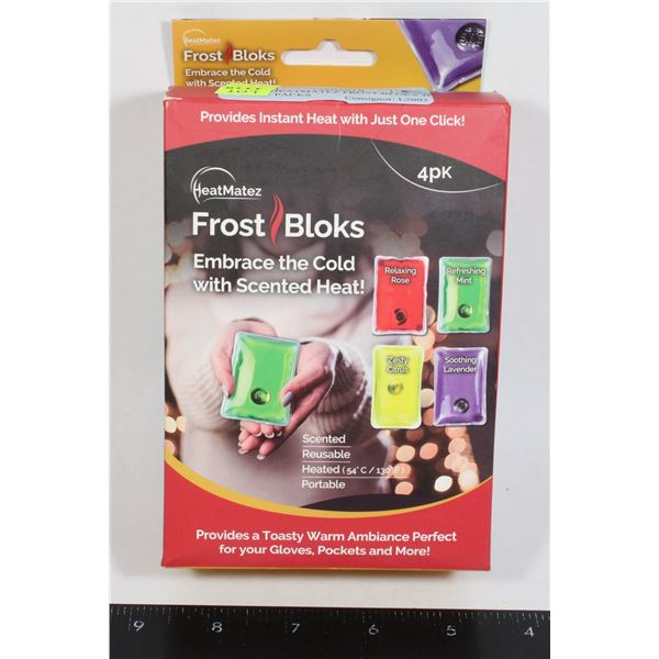 NEW HEATMATEZ FROST BLOKS 4PK HEAT PACKS