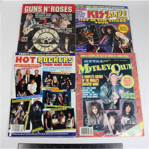 BUNDLE OF 5 VINTAGE ROCK/METAL MAGAZINES