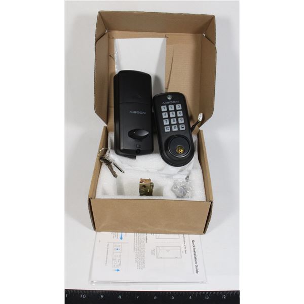 AIBOCN DEADBOLT WITH KEYPAD, UNTESTED, SOLD AS IS