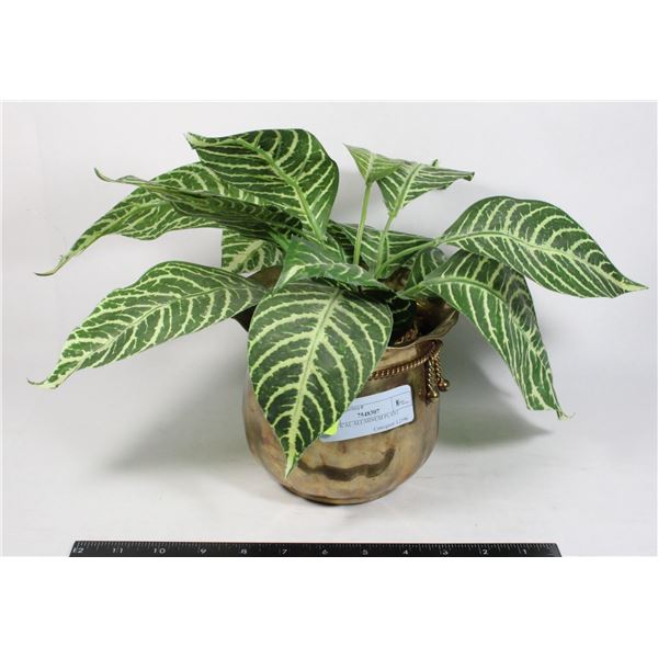 ARTIFICIAL ALUMINUM VASE PLANT