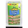 Image 1 : 40 VALUE PACK QUAKER CHEWY FRUITY FUN (40 X 24G)