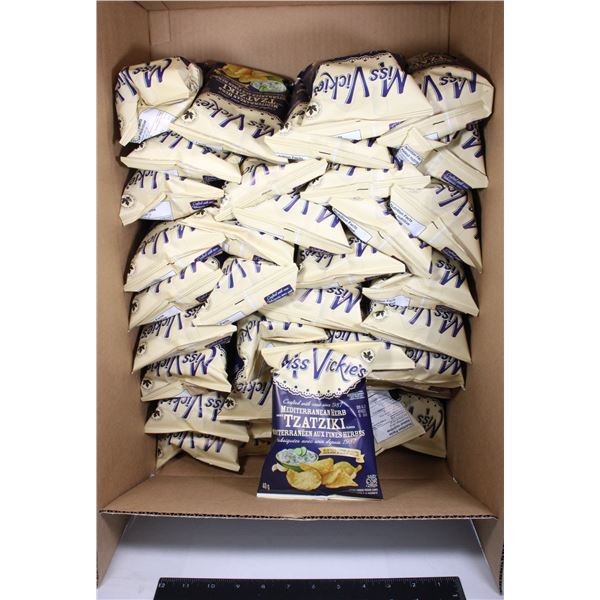 LOT OF 40+ MISS VICKIE'S TZATZIKI KETTLE CHIPS