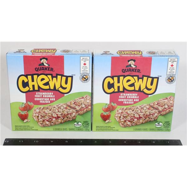 QUAKER CHEWY STRAWBERRY FRUIT CRUMBLE (2 X 120G)