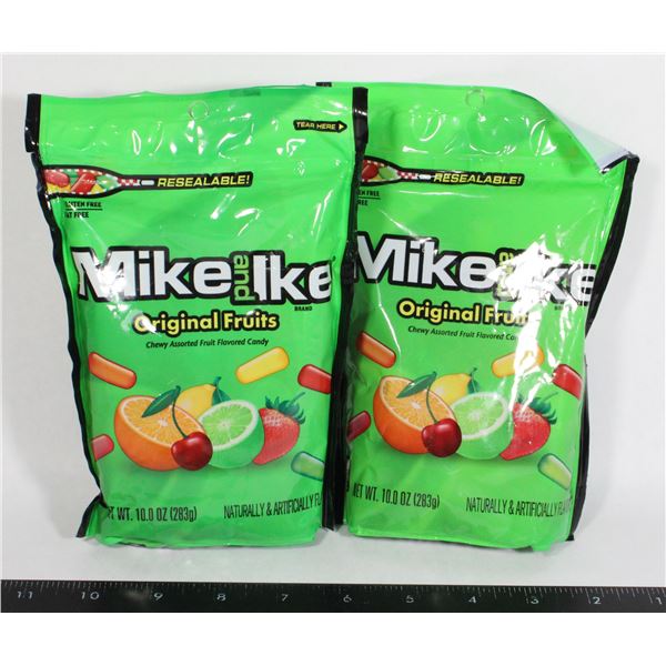 TWO PACKAGES MIKE & IKE CANDY 283 G EACH BAG