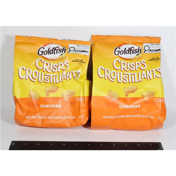 GOLDFISH CRISPS CHEDDAR FLAVOR (2 X 177G)