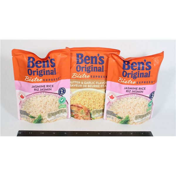 THREE BEN'S ORIGINAL RICE. ONE HERB AND GARLIC