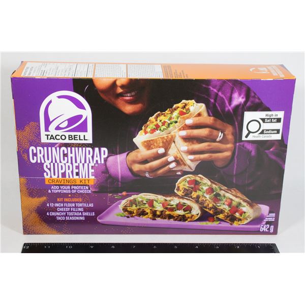 TACO BELL CRUNCHWRAP SUPREME CRAVINGS KIT 642G