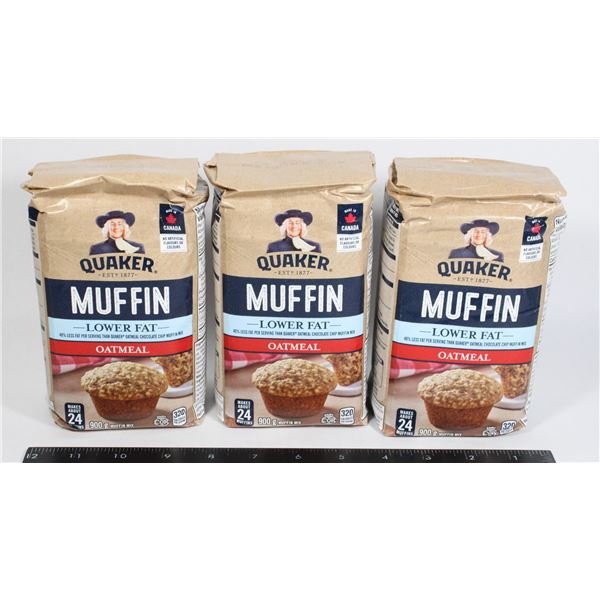 BUNDLE OF QUAKER OATMEAL MUFFIN MIX (3 X 900G)