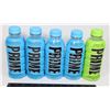 Image 1 : 5 BOTTLE SOF PRIME HYDRATION DRINK MOSTLY BLUE