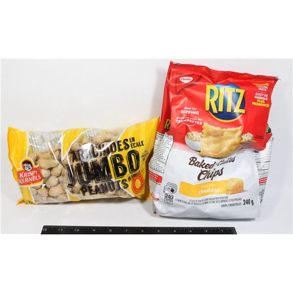 RITZ BAKED CHIPS & KRISPY KERNELS JUMBO PEANUTS
