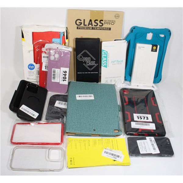 BUNDLE OF PHONE/TABLET CASES & SCREEN PROTECTORS