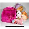 Image 1 : BOX OF BABY ITEMS, BABY SEAT, STUFFED TOYS,