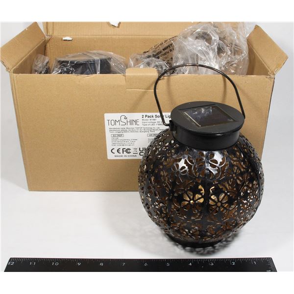 TOM SHINE 2 PACK SOLAR LIGHTS