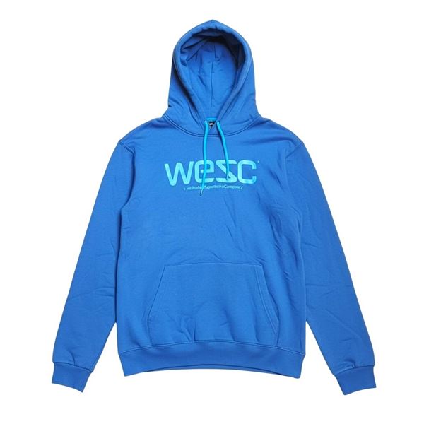 #98 NWT WESC HOODED BLUE SWEATSHIRT MEDIUM