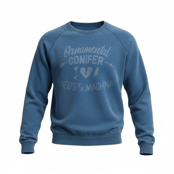 #103 NEW DEUS XMACHINA SWEATSHIRT BLUE MEDIUM