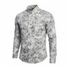 Image 1 : #87 NEW CLASSIFIED GREY FLORAL BUTTON UP MED