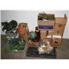 Image 1 : LARGE LOT OF HOME DECOR, FAUX PLANTS AND MORE