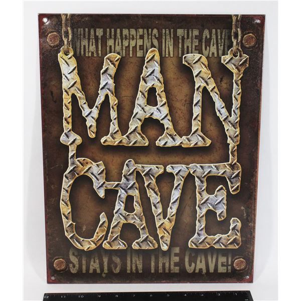 MAN CAVE METAL SIGN