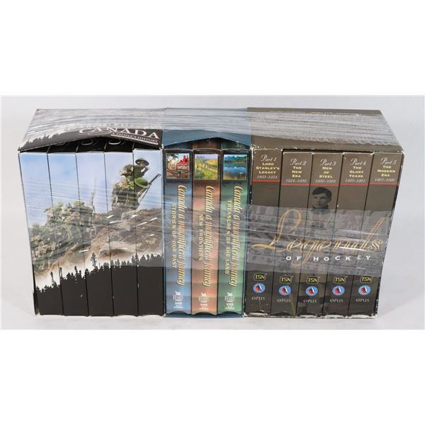 THREE CANADIAN THEME VHS BOX SETS INCLUDING
