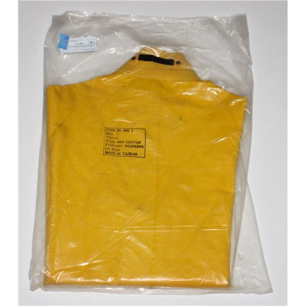 NEW YELLOW RAIN JACKET SIZE SMALL