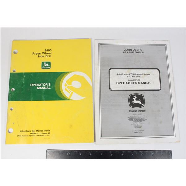 9400 PRESS WHEEL HOE DRILL OPERATORS MANUAL