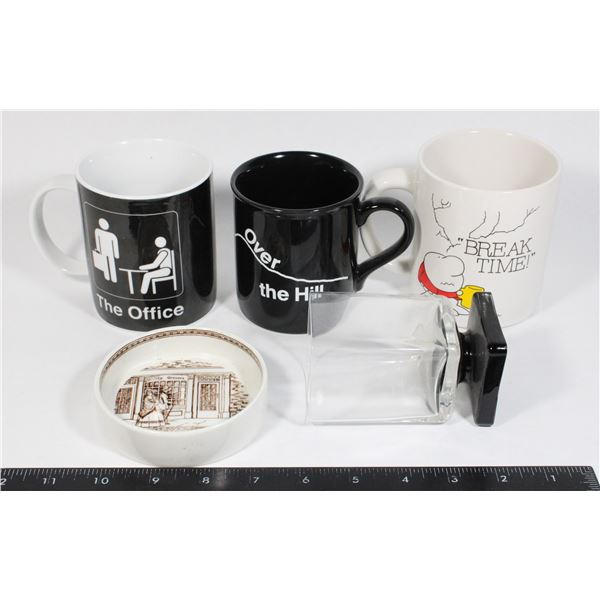 LOT OF MUGS / COASTER