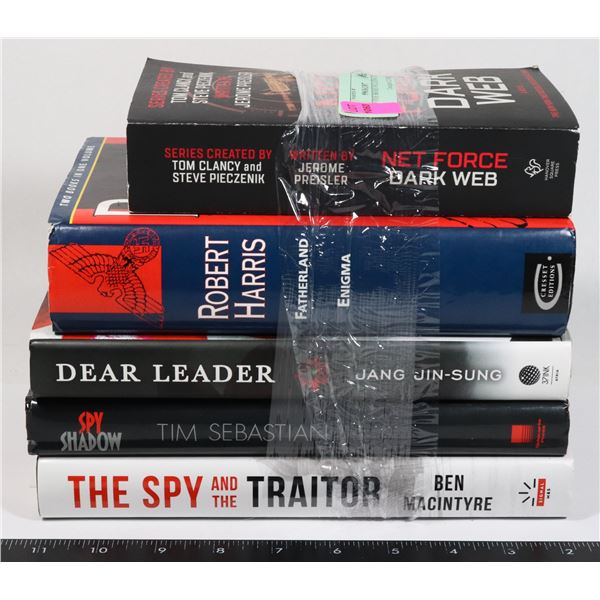 LOT OF FIVE BOOKS INCLUDING SPY BOOKS