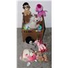 Image 1 : BOX OF 10+ GIRLS STUFFIES, TOYS, COLORING BOOK