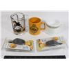 Image 1 : LOT OF VINTAGE DRINKWARE AND CAR AIR FRESHENERS