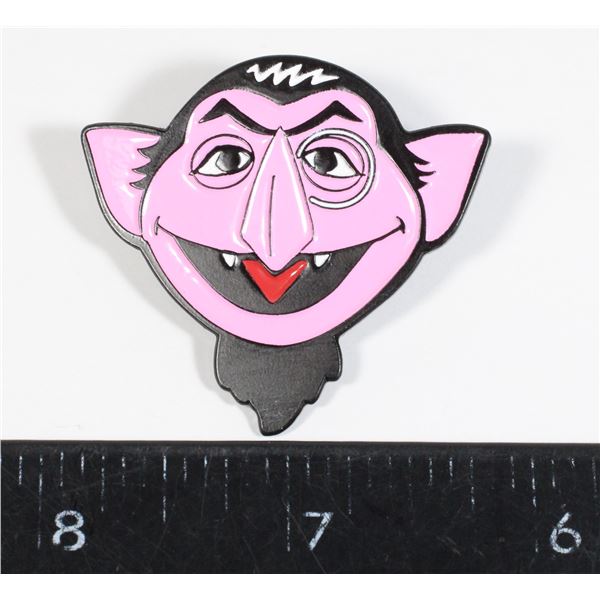 NEW SESAME STREET THEME COUNT DRACULA LAPEL PIN
