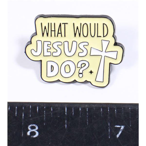 NEW WHAT WOULD JESUS DO LAPEL PIN