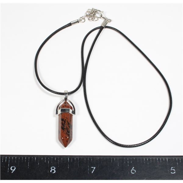 NEW SYNTHETIC RED OBSIDIAN REPLICA HEXAGONAL STONE