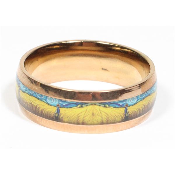 NEW SIZE 12 STAINLESS STEEL SUNSET WHEAT FIELD