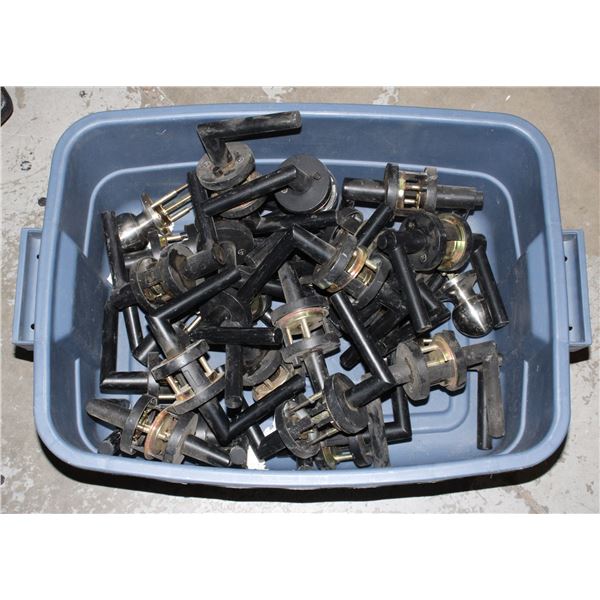 LOT OF DOOR HANDLES, SOLD AS IS