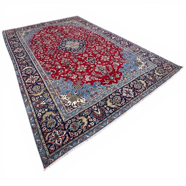 Genuine Hand Knotted Najaf Bah Iranian Wool Carpet (13'4" x 9'5" - 406cm x 286cm)