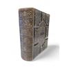 Image 1 : Large Leather Bound Antique Bible with 1882 Inscription & 2 Tin Type Family Photos (Peoples Standard