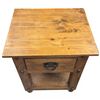 Image 2 : Rustic Solid Wood End Table with Drawer (19" X 22" X 22" Tall)