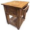 Image 3 : Rustic Solid Wood End Table with Drawer (19" X 22" X 22" Tall)