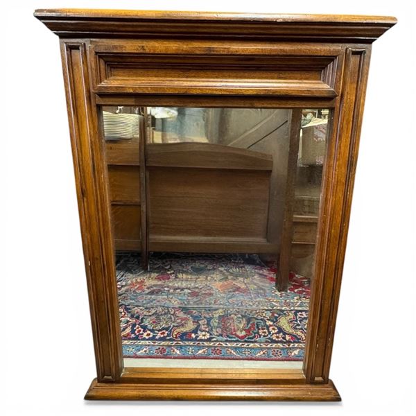 Oak Framed Dresser Mirror (Frame is 28" X 38" X 3" Thick)