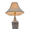 Image 3 : Crystal Table Lamp - 28" Tall at the Top of the Shade* Big Chip Off of the Side