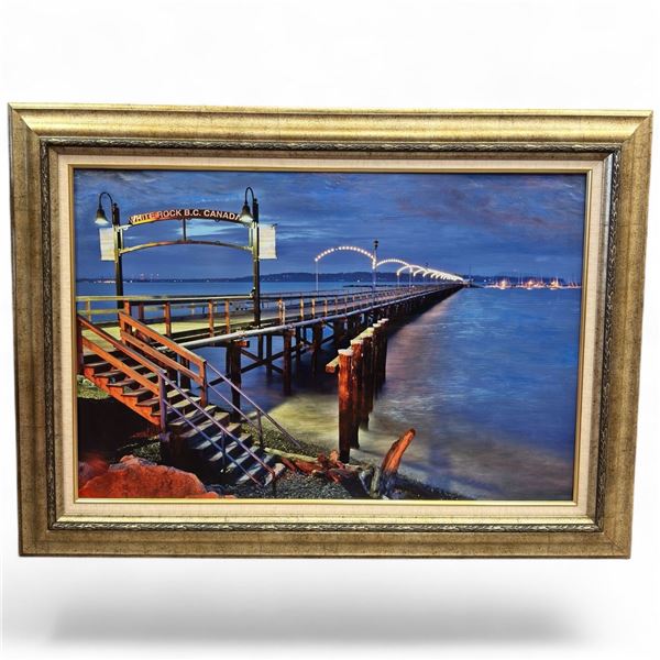Large Framed Print of the White Rock Pier * Framed dimensions: 45" x 32"