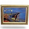Image 1 : Large Framed Print of the White Rock Pier * Framed dimensions: 45" x 32"