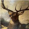 Image 2 : E. Lotichius Cronberg (German, 19th Century) Stag 1874 Oil on Canvas Framed Original