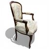 Image 2 : 20th Century Chateau d'Ax Louis XV Style Tapestry Armchair