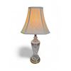 Image 1 : Crystal Table Lamp - 28" Tall at the Top of the Shade* Big Chip Off of the Side
