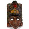 Image 3 : 3 Carved Wood Wall Masks (1 Guatemalan and 2 West African)