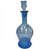 Image 2 : 3 Vintage Art Glass Vases & 1 Decanter (Blue decanter is 14" tall at the top of the stopper)