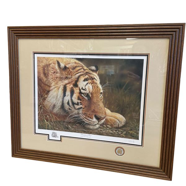 Denis Mayer Jr. Ltd. Editon Print "Beauty at Rest" #1131/2009 (Triple Matted in a 27" X 33" Frame)