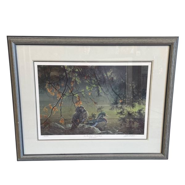 Robert Bateman Ltd. Edition Print "On the Pond - Wood Ducks" #2916/4500 (Triple Matted in a 33" X 27