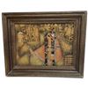 Image 1 : 1990s Persian Engraved Metal Painting by Saam Ziaii (Frame Dimensions: 16" X 20")
